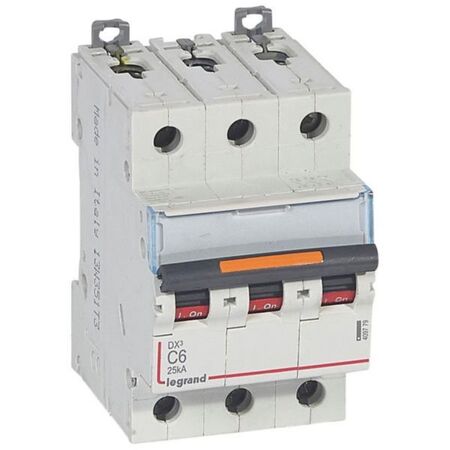MCB DX3  3 pole 6A curve C