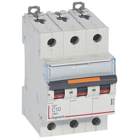 MCB DX3  3 pole 10A curve C