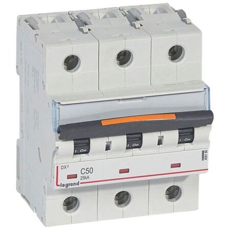 MCB DX3  3 pole 50A curve C