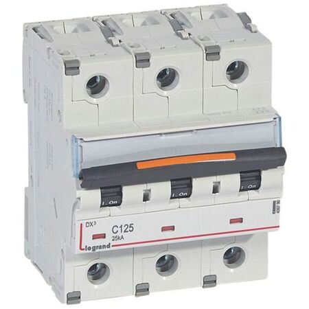 MCB DX3  3 pole 125A curve C