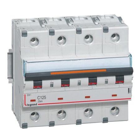 MCB DX3  4 pole 125A curve C