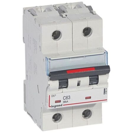 MCB DX3  2 pole 63A curve C