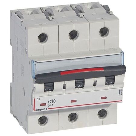 MCB DX3  3 pole 10A curve C