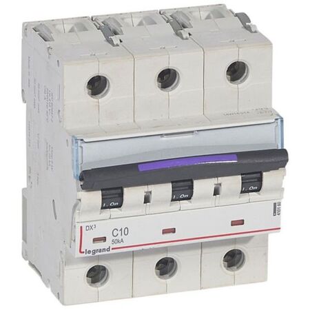 MCB DX3  3 pole 10A curve C