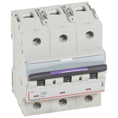 MCB DX3  3 pole 63A curve C