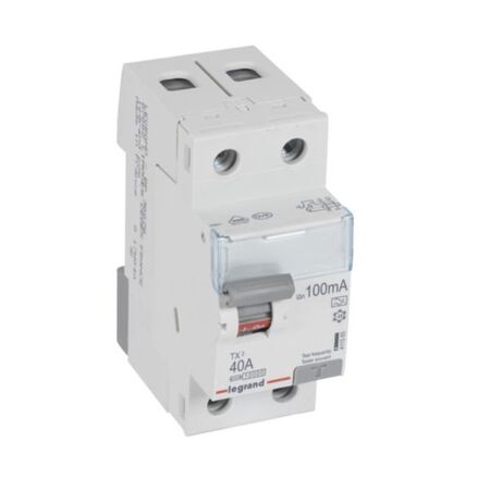 RCCB TX³ - 2P 230 V~ - 100 mA - 40 A - A type