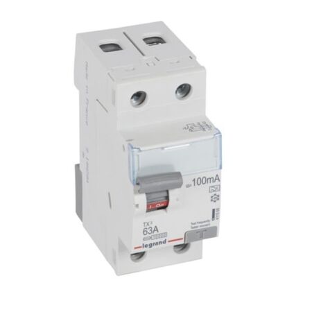 RCCB TX³ - 2P 230 V~ - 100 mA - 63 A - A type