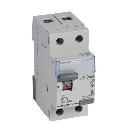 RCCB TX³ - 2P 230 V~ - 300 mA - 80 A - A type