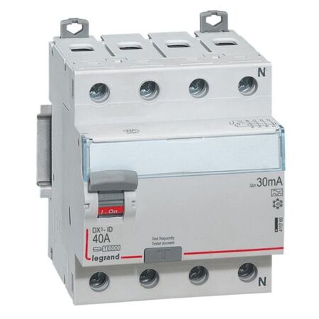 RCD DX³-ID - 4P 400 V~ neutral right hand side - 40 A - 30 mA - A type