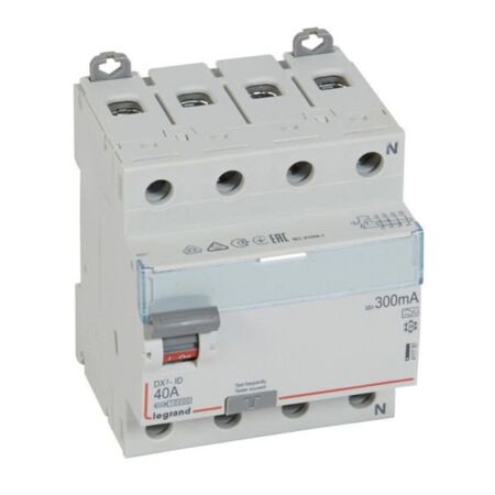 RCD DX³-ID - 4P 400 V~ neutral right hand side - 40 A - 300 mA - A type