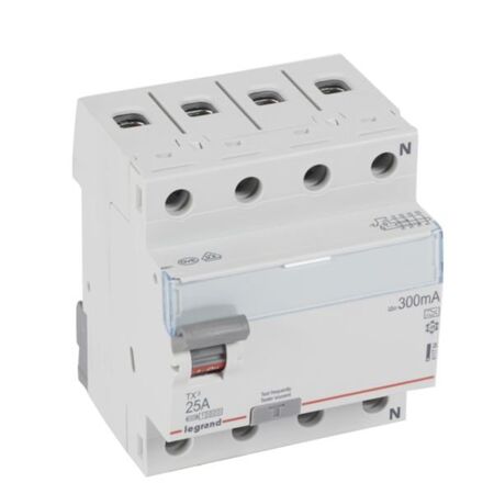 RCCB TX³ - 4P 400 V~ - 300 mA - 25 A - A type