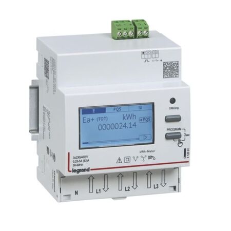 EMDX3 energy meter tri direct 63A 230/400V pulse