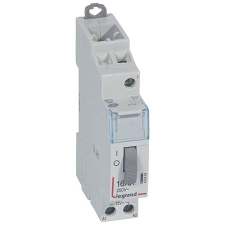 Standard pulse operated latching relay CX³ single pole -16A - 250V~ - 1NO contact - control coil voltage 12V~ - 1 module