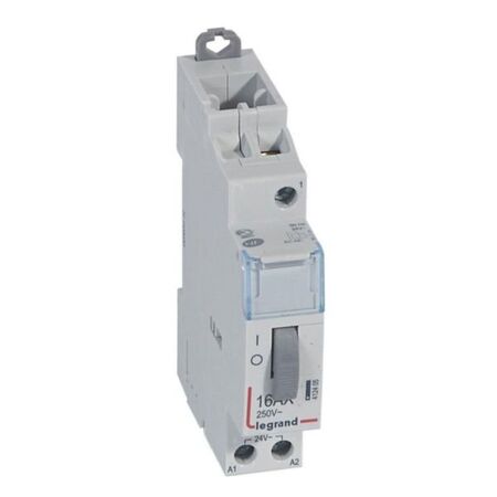 Standard pulse operated latching relay CX³ single pole -16A - 250V~ - 1NO contact - control coil voltage 24V~ - 1 module