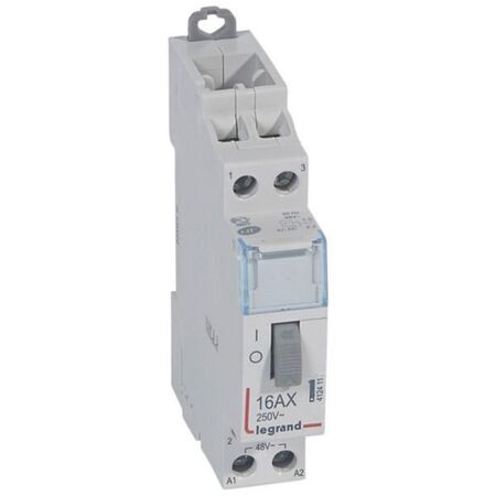 Standard pulse operated latching relay CX³ two pole - 16A - 250V~ - 2NO contact - control coil voltage 48V~ - 1 module