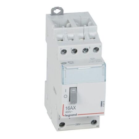 Standard pulse operated latching relay CX³ four pole -16A - 250V~ - 4NO contact - control coil voltage 230V~ - 2 modules