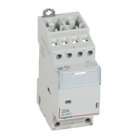 Contactor CX³ wihout handle 4 pole - 25A - 400V~ -  2NC +2NO contacts with 24V~ coil - 2 modules