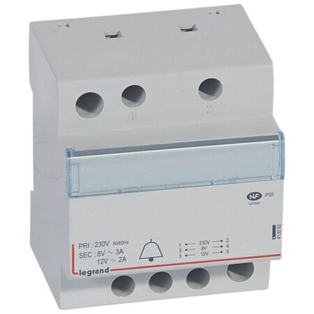 Ringer transformer - 230 V / 12-8 V - 24 VA