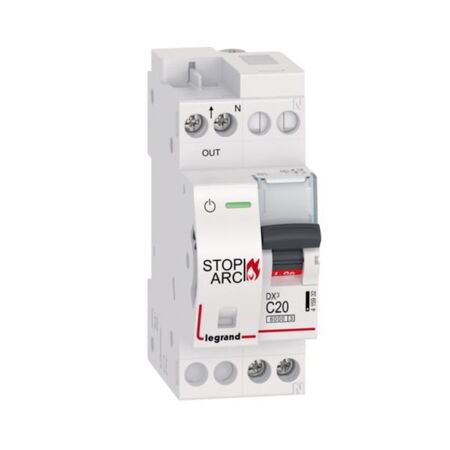 AFDD DX3 STOP ARC 6000A 1 pole + neutral 20A curve C