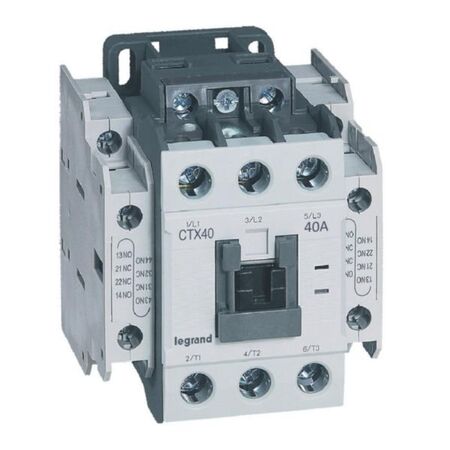 CTX³ - 3-pole contactors - 40A AC-3 rating - Screw terminals - Mirror contact NC