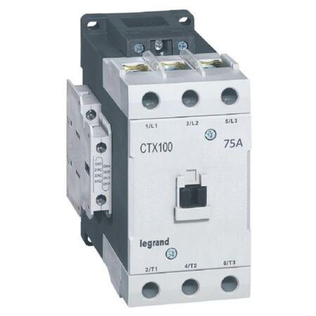CTX³ - 3-pole contactors - 75A AC-3 rating - DC voltage actuation - Screw terminals