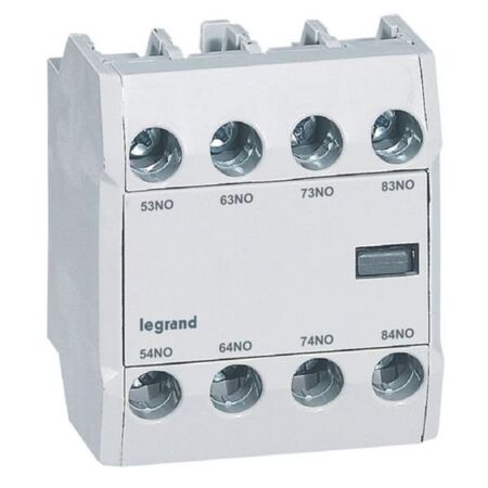 Auxiliary contact 4NO for CTX3 3P 9A to 150A and 4P 40A to 135A - front mounting
