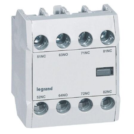 Auxiliary contact 1NO3NC for CTX3 3P 9A to 150A and 4P 40A to 135A - front mounting