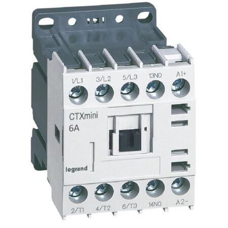 Contactor CTX3 mini 3P 6A 1NO 24V DC