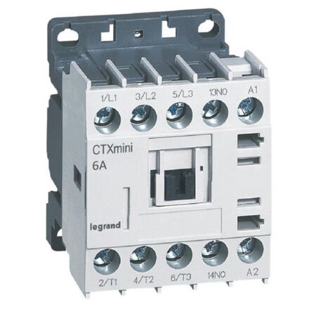 Contactor CTX3 mini 3P 6A 1NO 415V AC