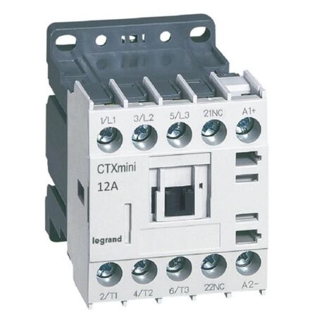 Contactor CTX3 mini 3P 12A 1NC 24V DC