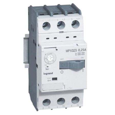 Motor protection circuit breaker MPX3 32S 0.16-0.25A 100KA