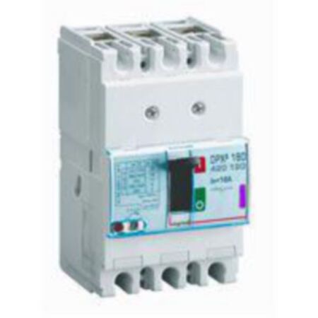 DPX³160 thermal magnetic release circuit breaker, 3 poles, with rated current of 16A and breaking capacity 50kA