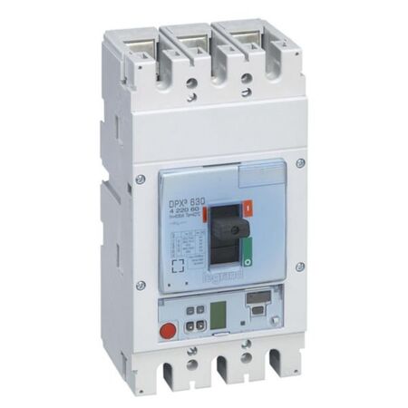 DPX³630 S2 electronic release circuit breaker, 3 poles 630A and breaking capacity 36kA