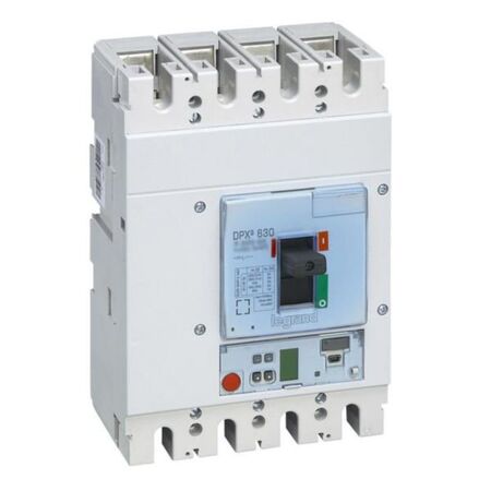 DPX³630 S2 electronic release circuit breaker, 4 poles 630A and breaking capacity 70kA