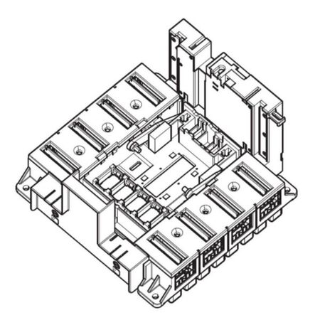 Front terminals DPX³ 1600 - draw-out version - 3P