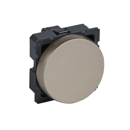 Arteor™ - 1-way switch 10 AX 250 V~ - 2 modules round version - Champagne