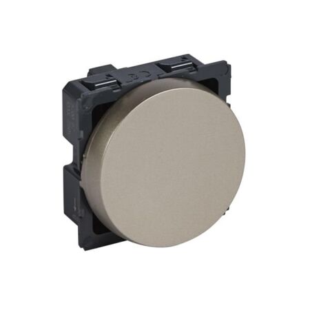 Arteor™ - 2-way switch 10 AX 250 V~ - 2 modules round version - Champagne
