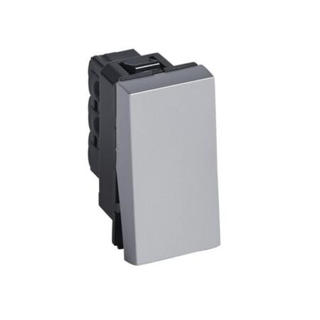 Arteor™ - 1-way push-button 6 A 250 V~ - 1 module square version - Alu