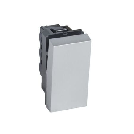 Arteor™ - 1-way switch 10 AX 250 V~ - 1 module square version - Alu