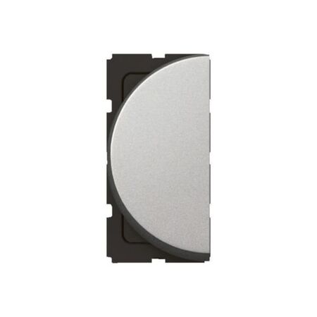 Arteor™ - 1-way switch 10 AX 250 V~ - 1 left modules round version - Alu
