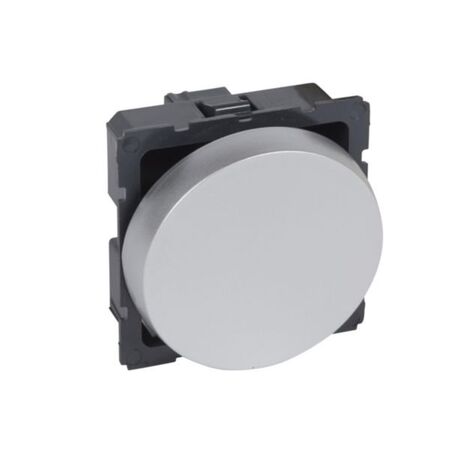 Arteor™ - 1-way switch 10 AX 250 V~ - 2 modules round version - Alu