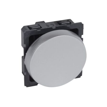 Arteor™ - 2-way switch 10 AX 250 V~ - 2 modules round version - Alu