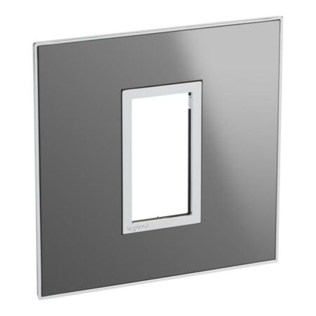 Arteor™ - British standard plate square version 1 module - Reflective Metal - Stainless Steel