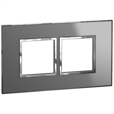 Arteor™ - British standard plate square version 4 modules - Reflective Metal - Stainless Steel