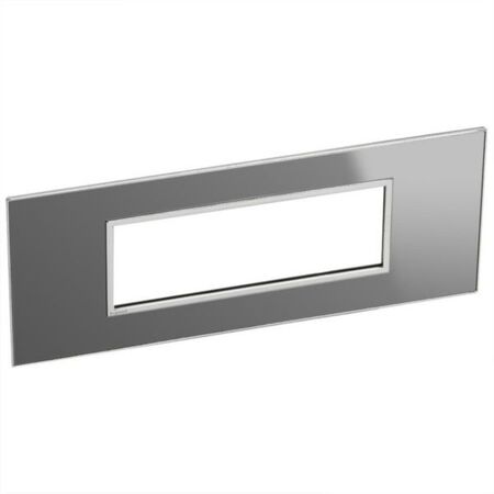 Arteor™ - British standard plate square version 6 modules - Reflective Metal - Stainless Steel