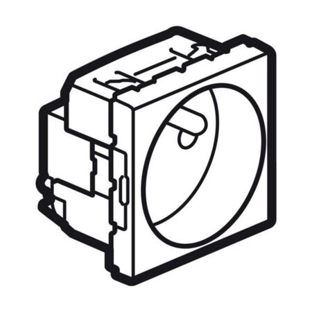 Arteor™ - Socket - French - 2P+E shuttered - 10/16 A - 2 modules - White Arteor™ - Socket - French - 2P+E shuttered - 10/16 A - 2 modules - White