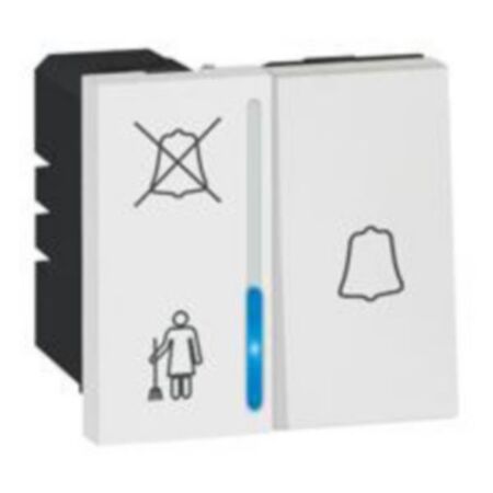 Arteor™ - Hotel bedroom call indicator - lamp+bell push - 2 modules - White