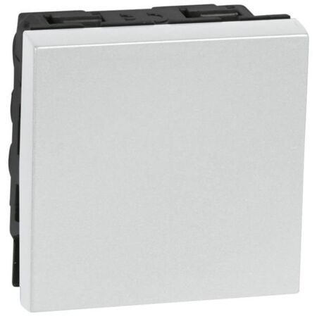 Arteor™ - 2-way double pole switch 20 AX 250 V~ - 2 modules - Soft Alu