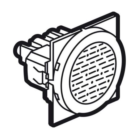 Buzzer Arteor™ - 230 V - 2 round modules - white