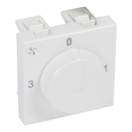 Arteor™ - Fan controller - AC speed control - 4 positions - 2 modules - White